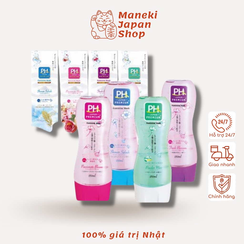 Dung dịch vệ sinh phụ nữ PH Care Premium Siêu thơm hàng nội địa Nhật 150ml
