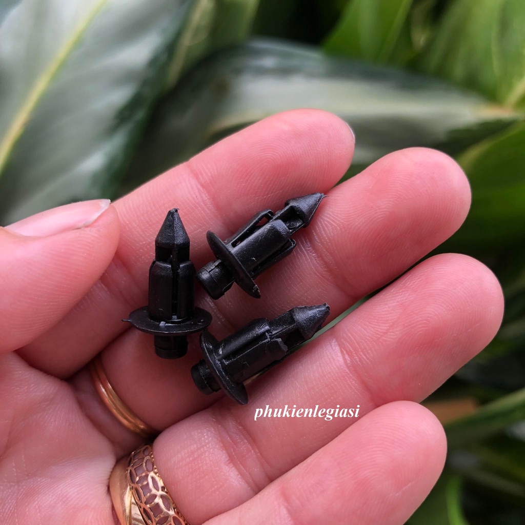Đinh tán nhựa 6mm Thay Thế cho nhiều dòng xe Xe máy Yamaha Honda Xe Hơi hàng OEM Mitsubishi grandis