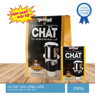 Hộp 10 Gói Cà Phê Chất Sài Gòn Cà Phê Sữa Đá 29g/Gói