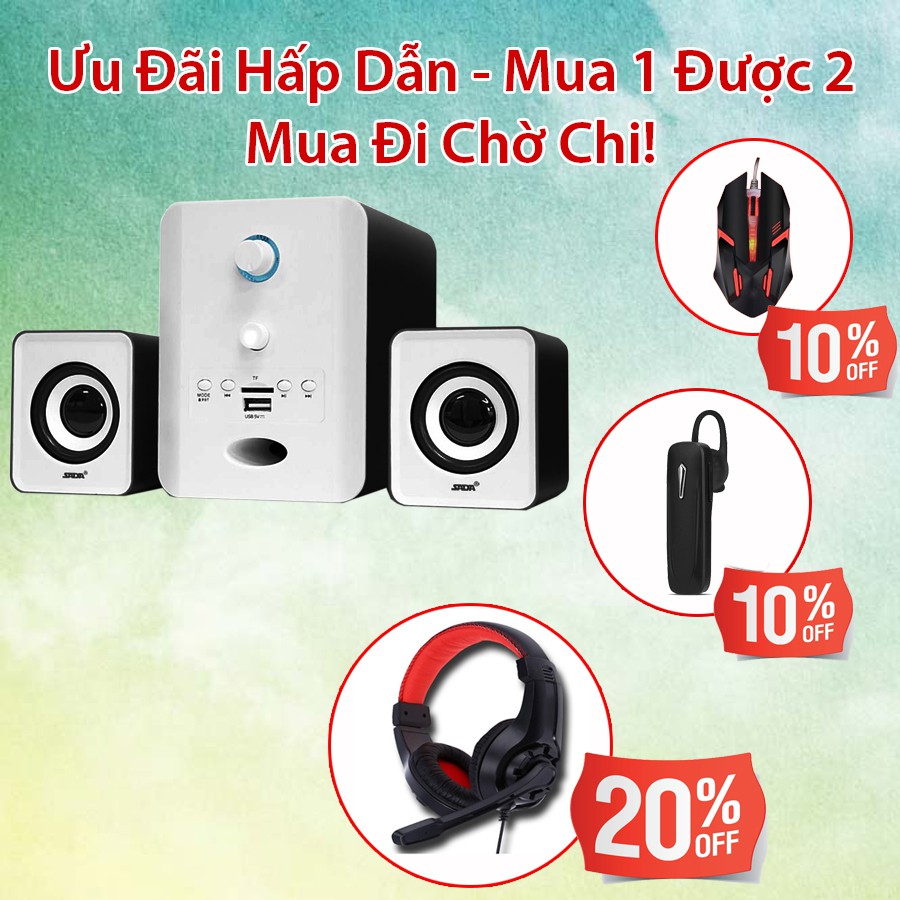 {Video Review} Bộ Loa Nghe Nhạc Máy Vi Tính Gaming SADA D-223 Hỗ Trợ Bluetooth, USB, Thẻ Nhớ, Jack 3.5