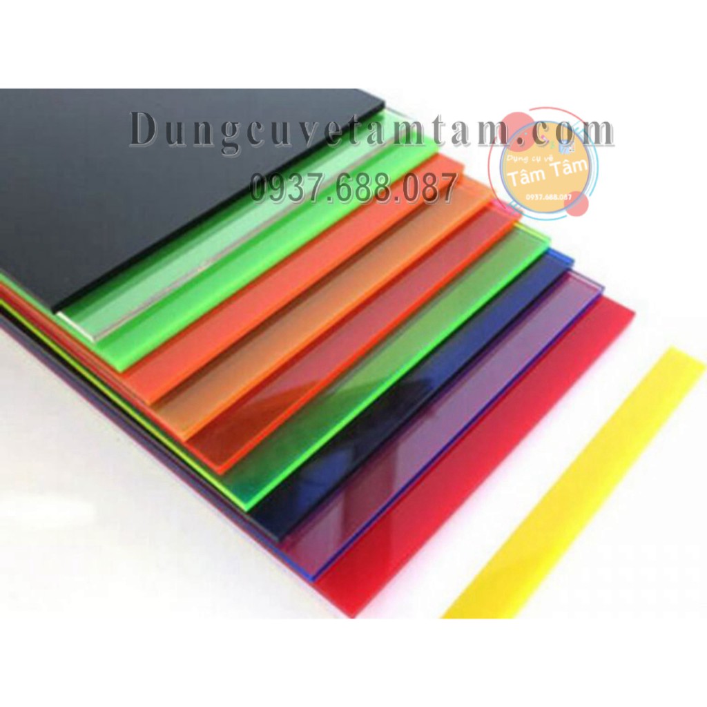 -Mica màu trắng sữa, Mica đục 1.3mm khổ 20x30cm , 30x40cm  -