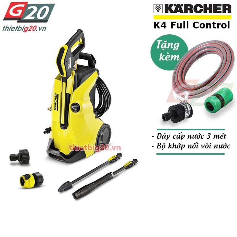 MÁY XỊT RỬA GIA ĐÌNH ÁP LỰC CAO KARCHER K4 FULL CONTROL EU