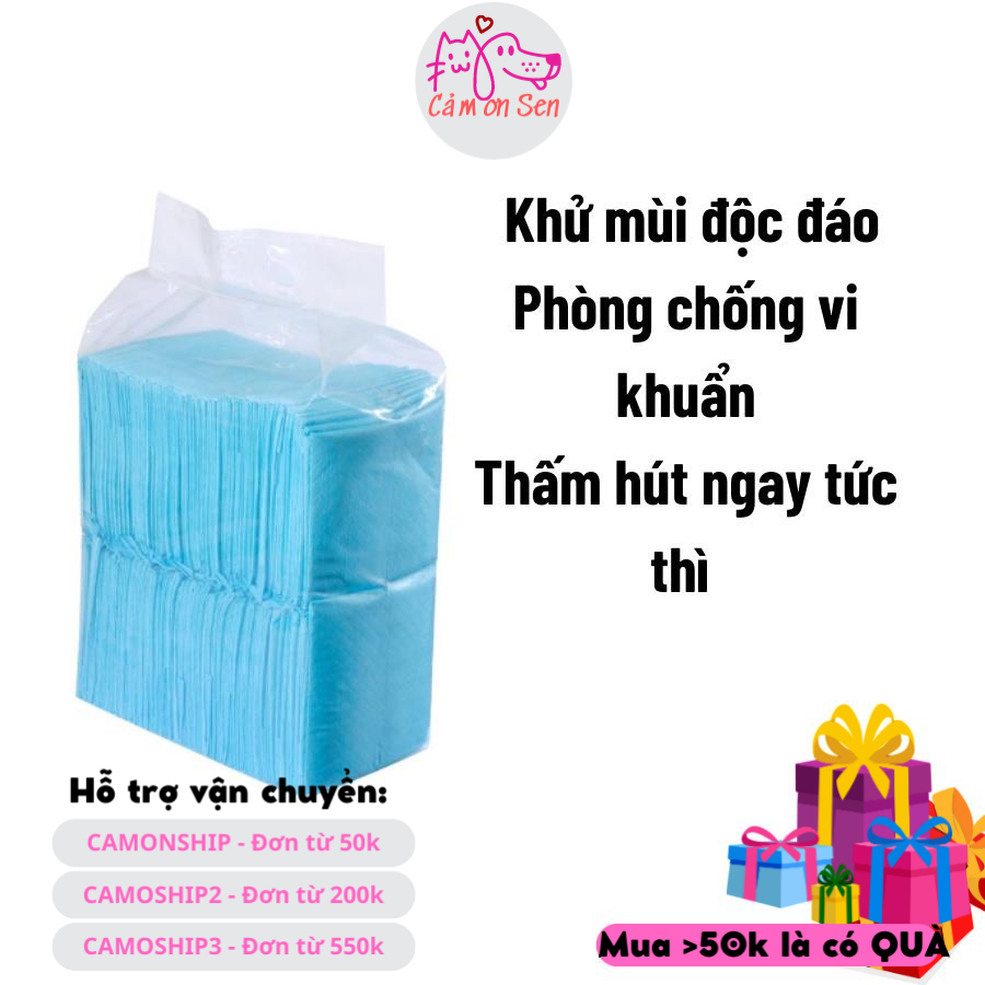 1 miếng tã lót chuồng ECOPETS cho chó khử mùi, siêu thấm hút - size S