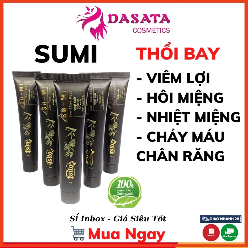 Cao Thảo Dược SUMI 30gr Kem Đánh Răng Cao Súc Miệng Hết Hôi Miệng, Nhiệt Miệng, Chảy Máu Chân Răng chỉ sau 1 tuần DASATA