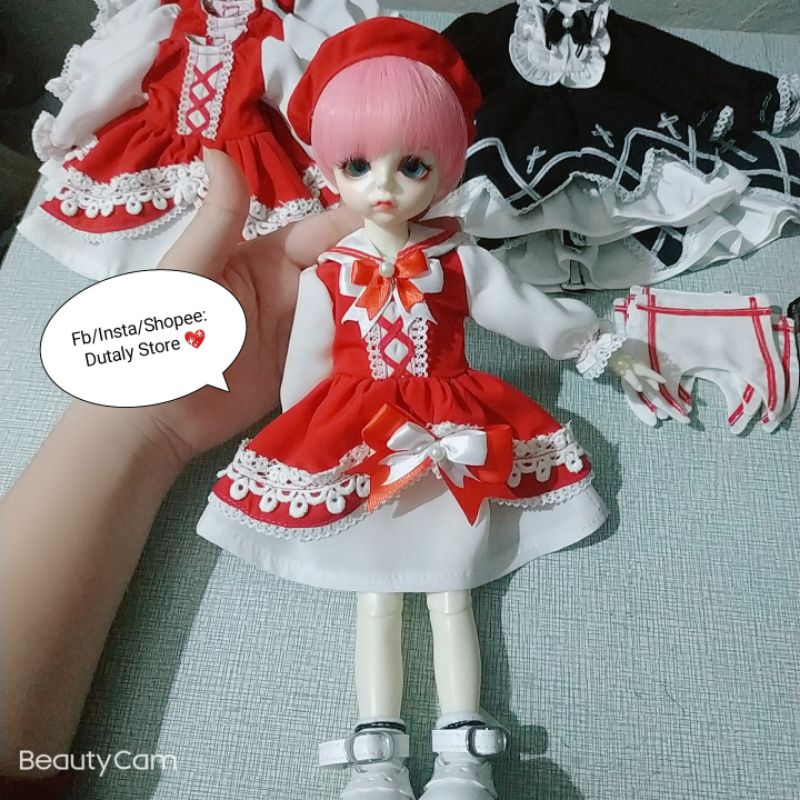 BJD 03 - trang phục váy xinh, đáng yêu dành cho búp bê bjd 1/6 và 1/4