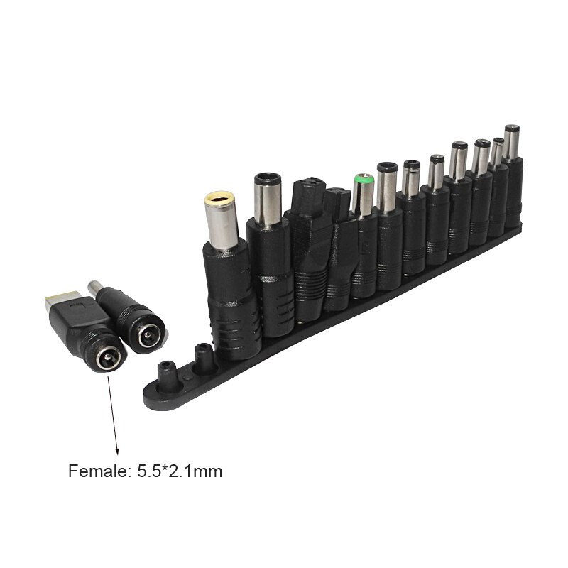 56 pcs/set Universal Plug 56pcs DC Power 5.5x2.1mm DC head Jack Charger to Plug Power Adapter for Notebook Laptop High Quality