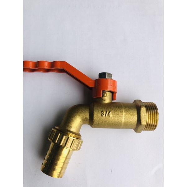 Vòi xả đồng tay gạt 20 Dekko ( dùng ống 27)