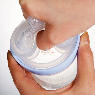 Bình sữa núm ti cao su Silicone Mamachi dòng Premium