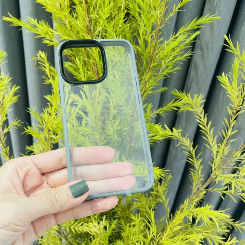 ốp lưng Likgus simple But Unique lưng trong viền màu camera có gờ nhô cao