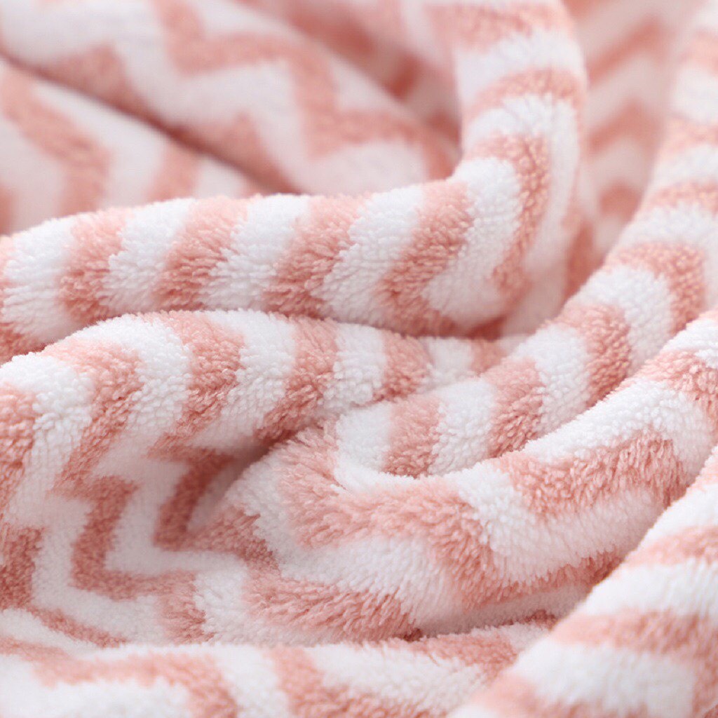 Khăn Mặt Lông Cừu Xuất Hàn Cao Cấp Siêu Tấm Hút Có Kẻ Sọc Mềm Mại 30 x 50cm_CC888