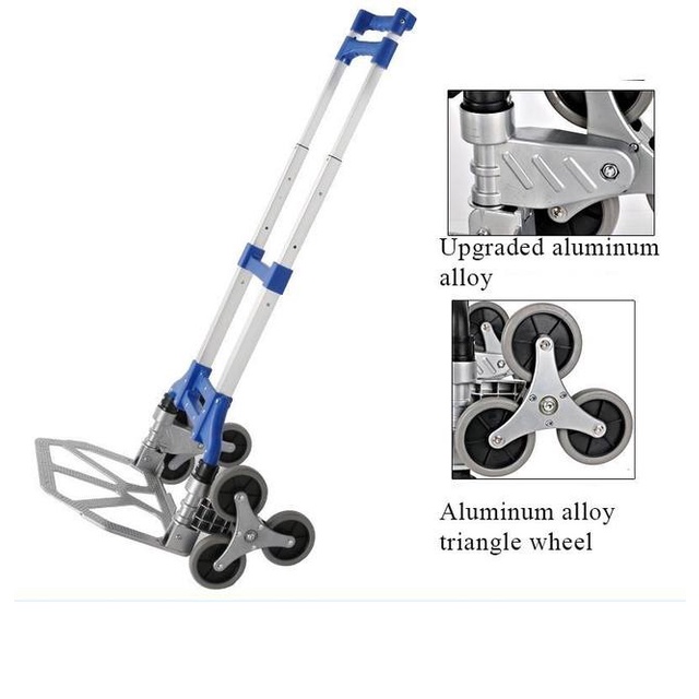Xe Đẩy Hàng Tải 75kg Gấp Gọn - Xe Kéo Hàng Khung Cacbon Gấp Gọn