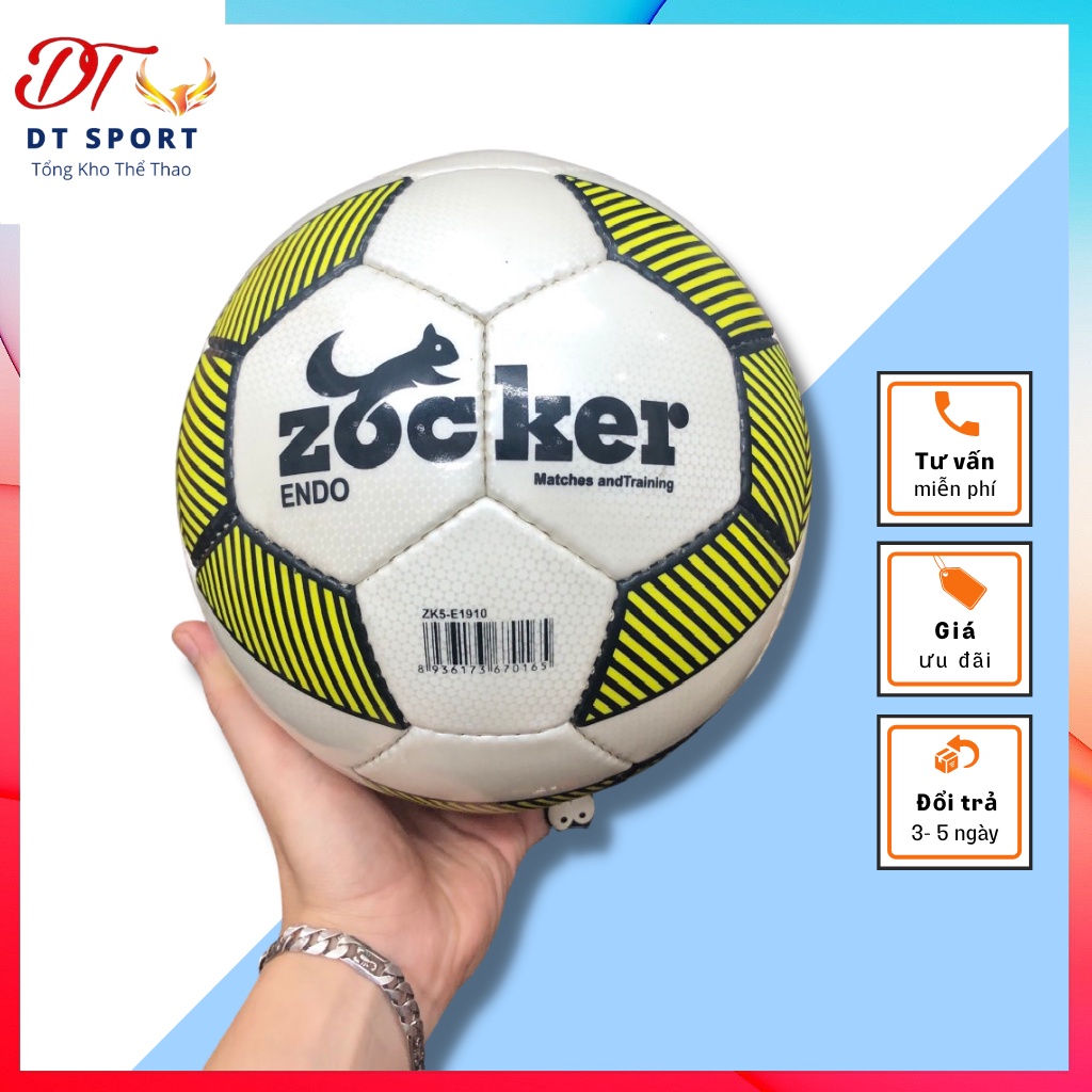 Quả Bóng Đá Thể Thao Zocker Size 4_5 ⚠️𝑭𝑹𝑬𝑬𝑺𝑯𝑰𝑷 ⚠️ Cao Cấp Tiêu Chuẩn Thi Đấu FIFA_Tặng Kim + Lưới