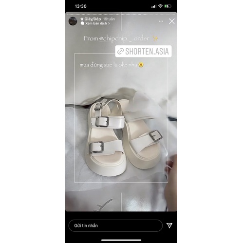 🎀 SẴN Dép | Sandal quai ngang đi học độn đế , đế bằng ulzzang xinh hết đátttt