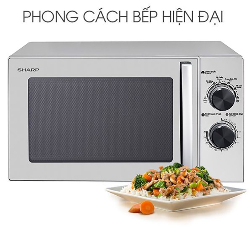 [Mã ELMALL300 giảm 7% đơn 500K] Lò vi sóng Sharp R-32A2VN-S Dung tích 23 Lít - 900W