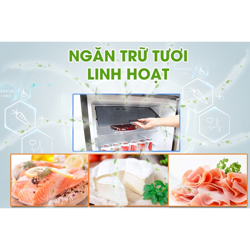 Tủ Lạnh Sharp Inverter SJ-X201E-SL 2 Cánh 196 Lít - Mới 100%