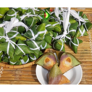 Bánh Ú Ba Màu nhân mặn (Bánh ú Sắc) [Bánh tét Trà Cuôn Hai Lý tại Trà Vinh]