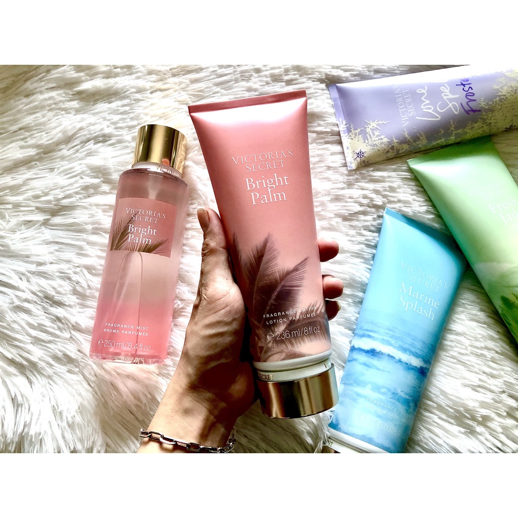 [FREESHIP EXTRA] - 🌹🌹BODY MIST - Xịt thơm Bright Palm Victoria's Secret 250ML 💥💥 | Thế Giới Skin Care