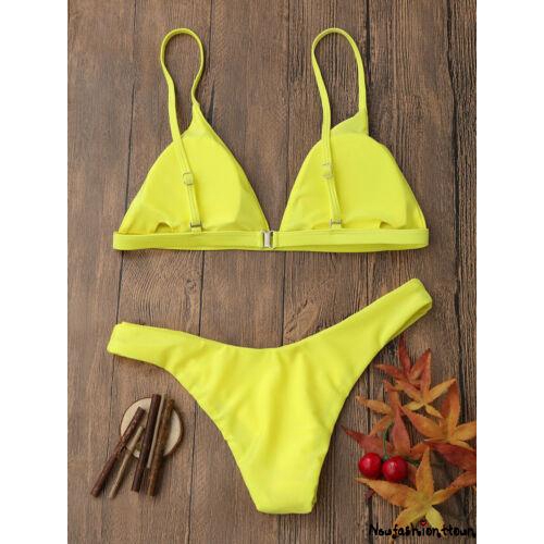 Bộ bikini nâng ngực màu trơn quyến rũ cho nữ | BigBuy360 - bigbuy360.vn