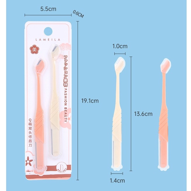 Dao cạo chân mày Ulzzang màu pastel xinh xắn