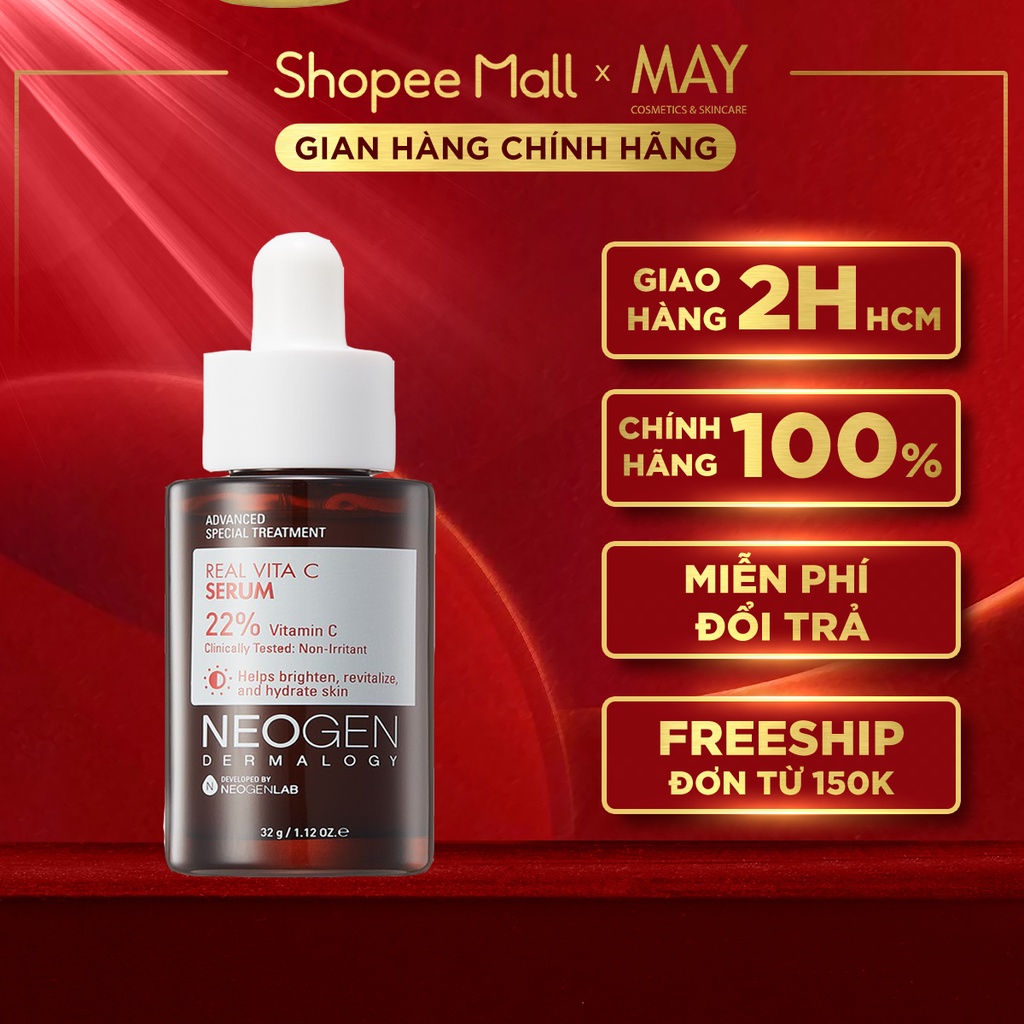 Tinh Chất Vitamin C NEOGEN DERMALOGY Mờ Thâm Dưỡng Trắng SAP Real Vita C Serum 32g