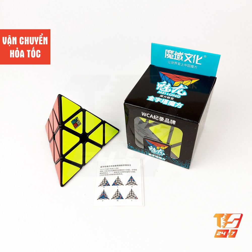 Khối Rubik Pyramid MoYu MeiLong Sticker - Đồ Chơi Rubic Kim Tự Tháp, Hình Chóp Tam Giác Đều