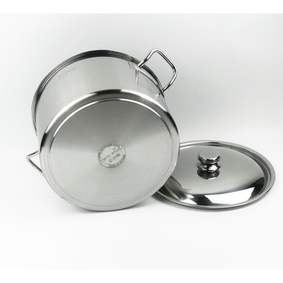 Nồi inox 3 đáy sandwich inox 430 Fivestar Standard bếp từ nắp inox  (16cm/18cm/20cm/24cm/26cm/28cm/30cm )