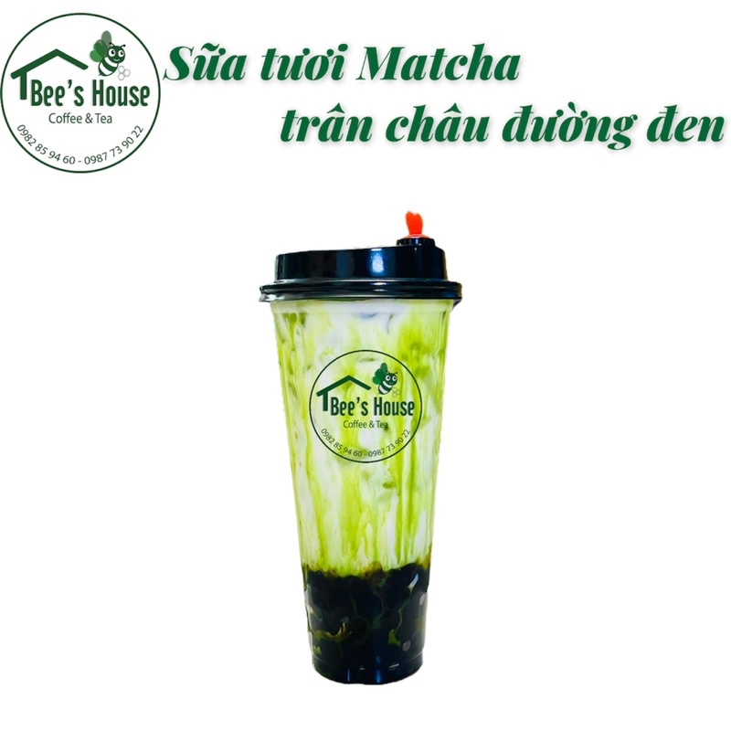 [ Bee’s House ] Sữa tươi Matcha trân châu đường Bee
