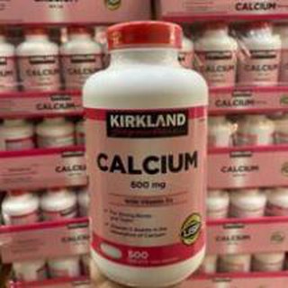 Date 2/2024 -Viên Uống Bổ Sung Canxi Kirkland Calcium 600mg + D3 (màu hồng)- 500 Viên – Mỹ