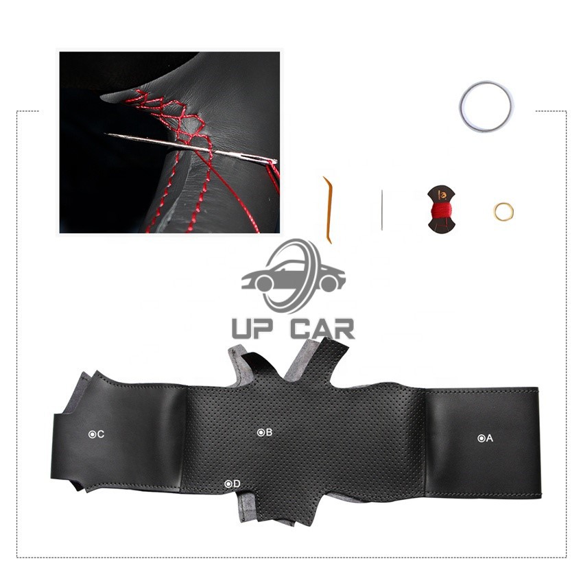 Bọc vô lăng xe Kia Cerato, Kia K5 2019, Kia Seltos Delux bằng da nappa cao cấp