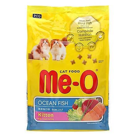 ME-O thức ăn cho mèo trưởng thành và mèo con vị hải sản - cá ngừ (350g-400g)