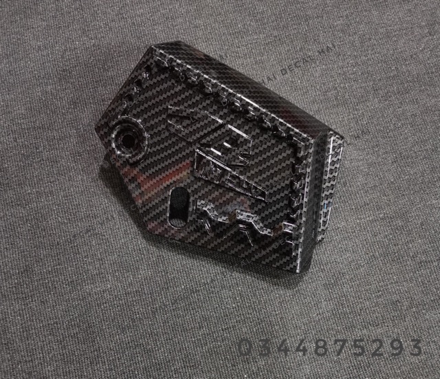 Ốp nắp nước AIR BLADE 2020 cacbon &amp; mạ crom