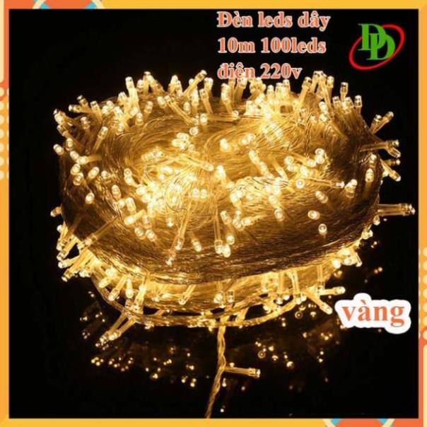Dây Đèn Led 10m-100 leds trang trí noel - sân vườn - quán cafe