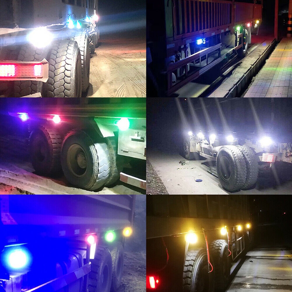 Đèn LED 24V gắn bên hông xe tải chống thấm nước sử dụng tiện lợi