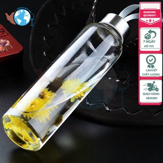 Bình thủy tinh 500ml có dây xách loại 1