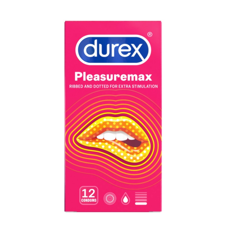 - Bao cao su Durex Pleasuremax - Hộp 12 cái, Bcs Gân Gai, Ôm Sát Tăng Khoái Cảm - Siêu Rẻ