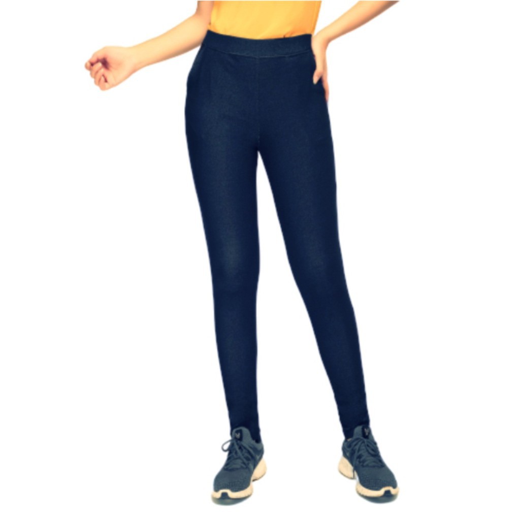 Quần Legging giả jeans Vicci phù hợp mặc kết hợp với Áo dài cách tân