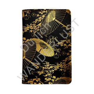 Bao da passport Bọc hộ chiếu Bóp đựng hộ chiếu cao cấp in hình hoa văn Hoa anh đào Nhật Bản