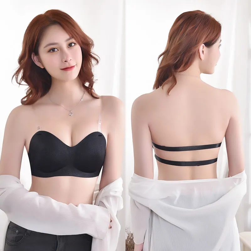 Áo Lót Ống Không Dây Tàng Hình Gợi Cảm/Áo Ngực Không Đường May Dây Chéo Lưng Đẹp Thoáng Khí Cho Nữ