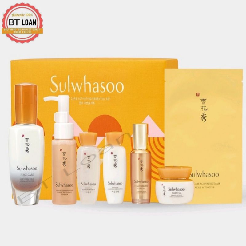 Set tinh chất fist care sulwhasoo đánh thức làn da,dưỡng phục hội tái tạo da