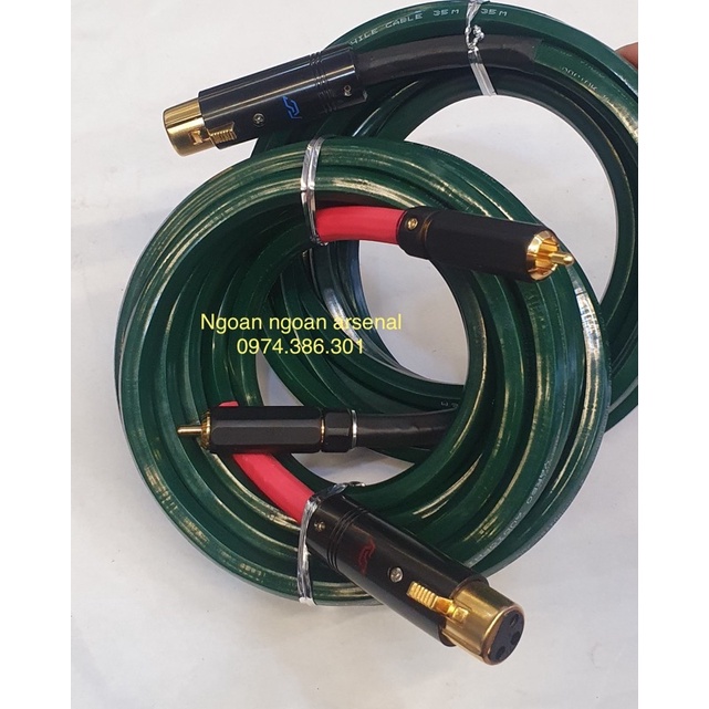 dây canon xlr đực hoặc cái ra đầu bông sen hoa sen av rca đực hàng CAO CẤP lõi đồng tinh thể