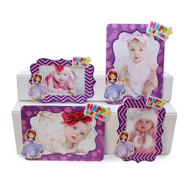 Set giấy mega trang trí sinh nhật chủ đề công chúa sofia