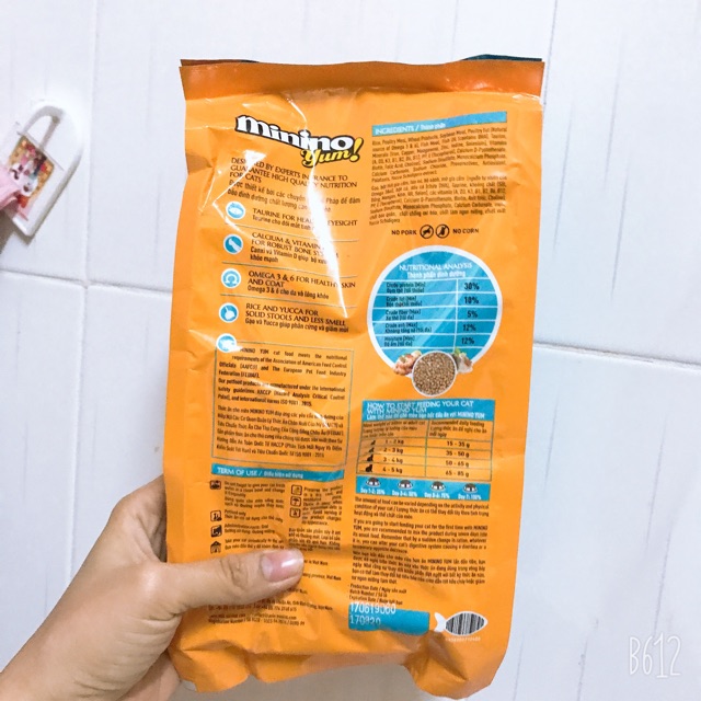 Thức Ăn Cho Mèo Minino Yum Seafood vị hải sản 350gr