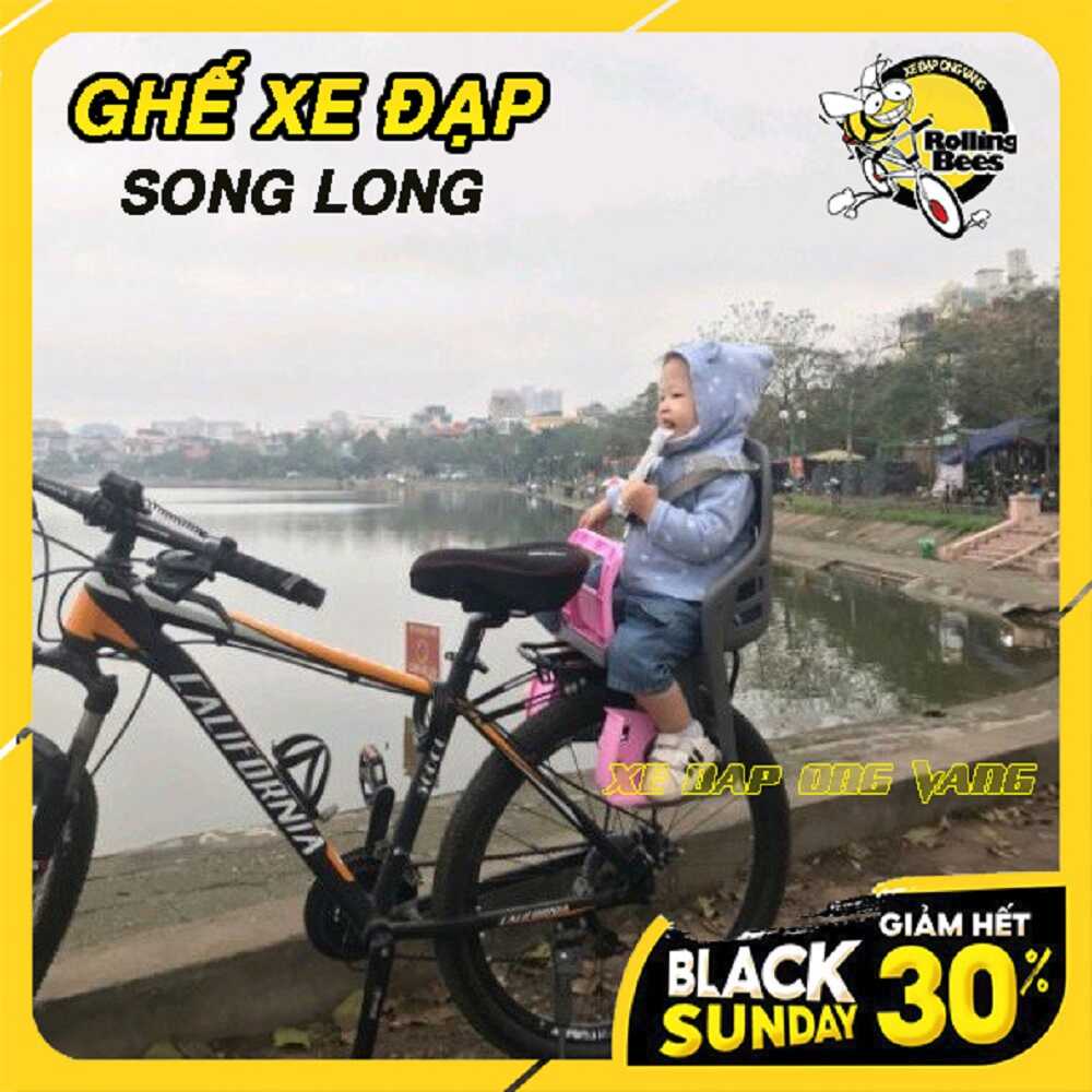Ghế TRẺ EM Gắn yên sau xe đạp bằng nhựa Chính hãng CTY SongLong Mẫu 2646