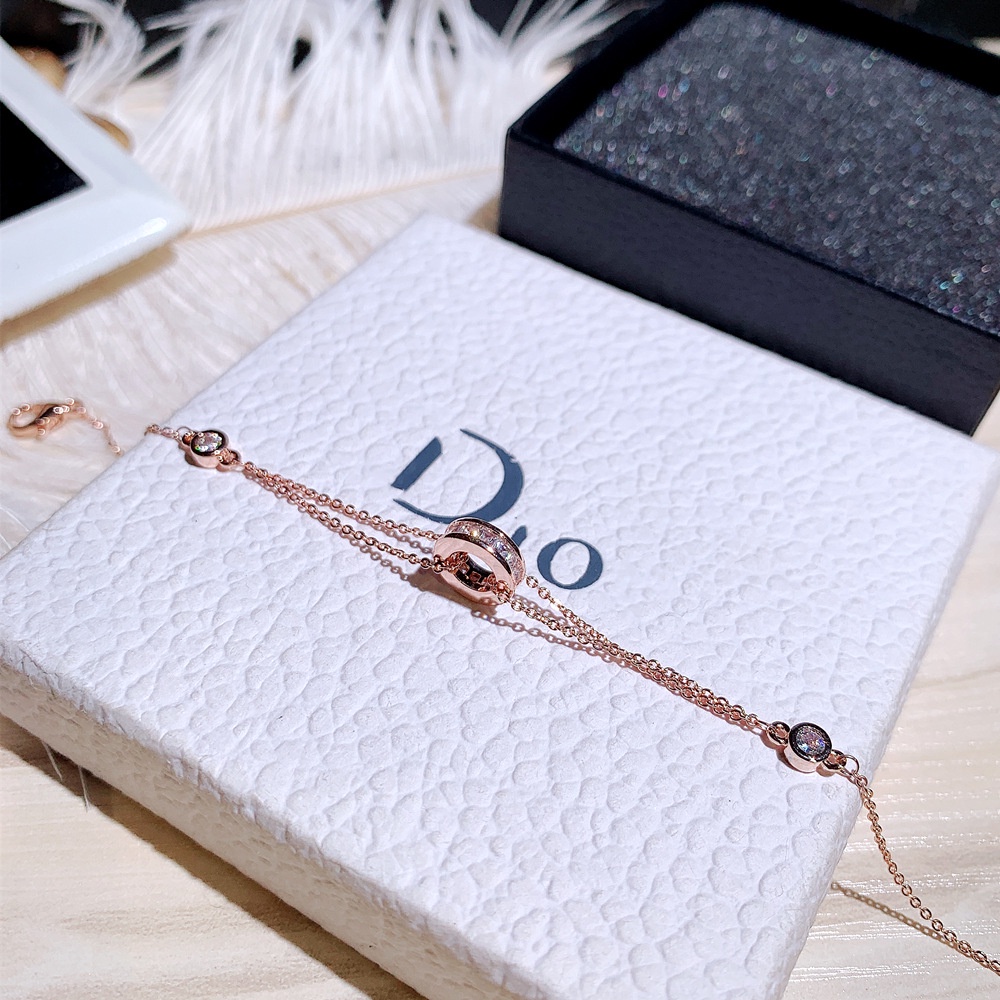 Vòng Tay Mạ Vàng 18k Đính Đá Zircon Đơn Giản Thời Trang Cho Nữ