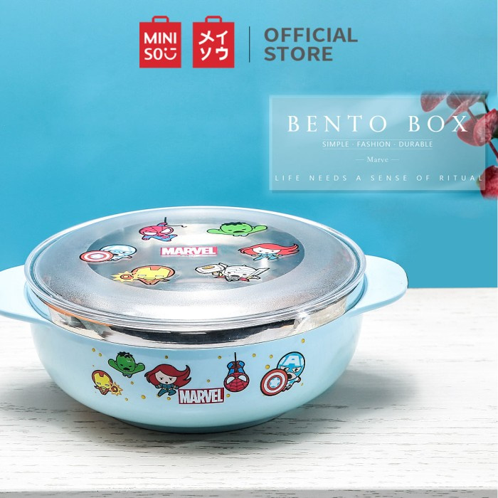 Hộp Đựng Cơm Trưa In Hình Marvel Miniso Wvhl6G