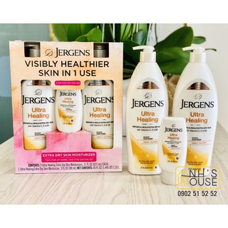 Bộ sữa dưỡng thể Jergens Ultra Healing của Mỹ