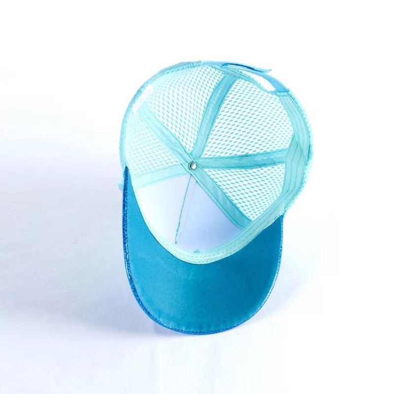 PW521 Xả kho nón lưới hoạt hình elsa học sinh cho bé gái 4-12y hàng nhập Vòng đầu 52-56cm