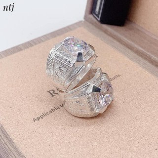 Nhẫn bạc nam bản to ?FREE SHIP 💥 GIẢM 10k khi nhập [ LACTA] Nhẫn nam bạc ta sáng bóng
