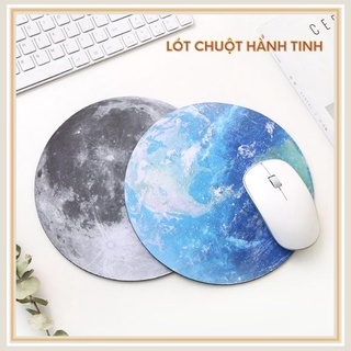 Miếng lót chuột hành tinh tròn chống trượt nhỏ gọn cho laptop máy tính