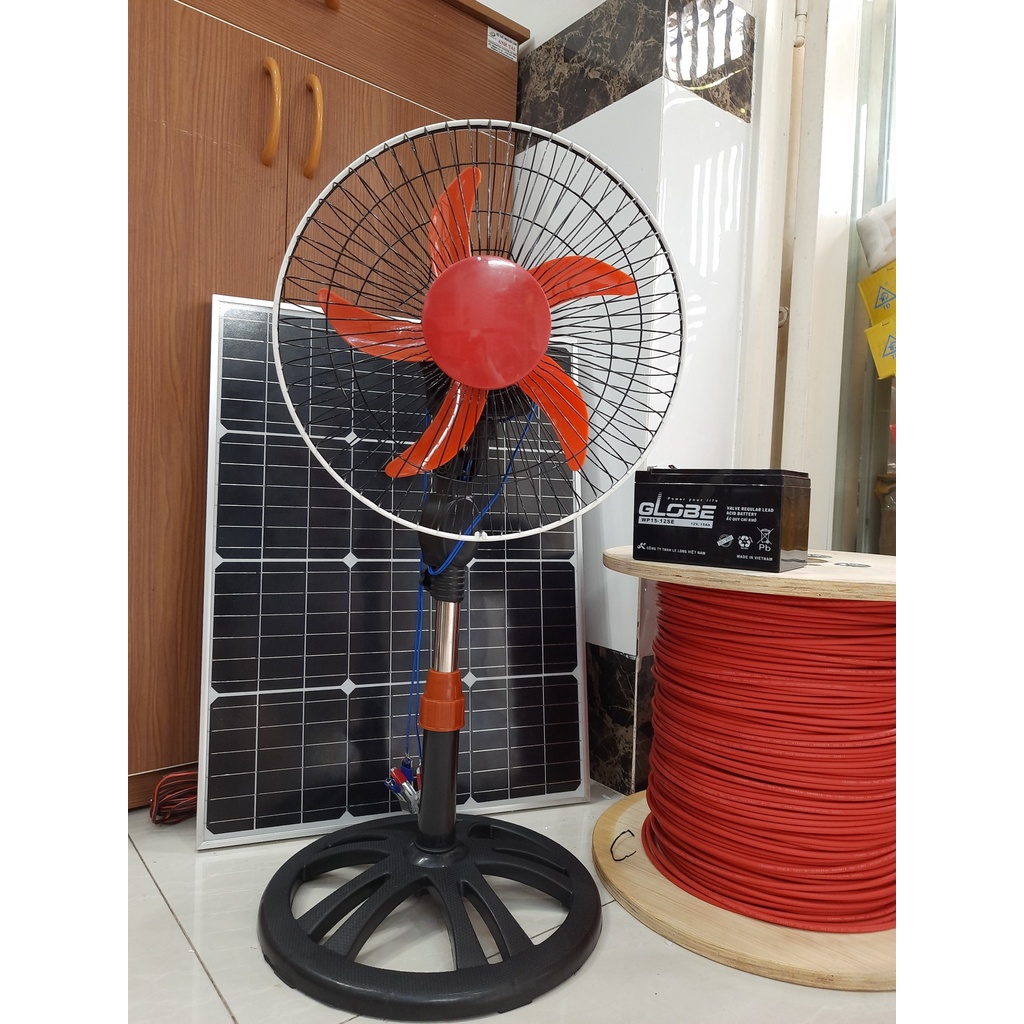 Quạt sạc ác quy 12v dùng khi cúp điện
